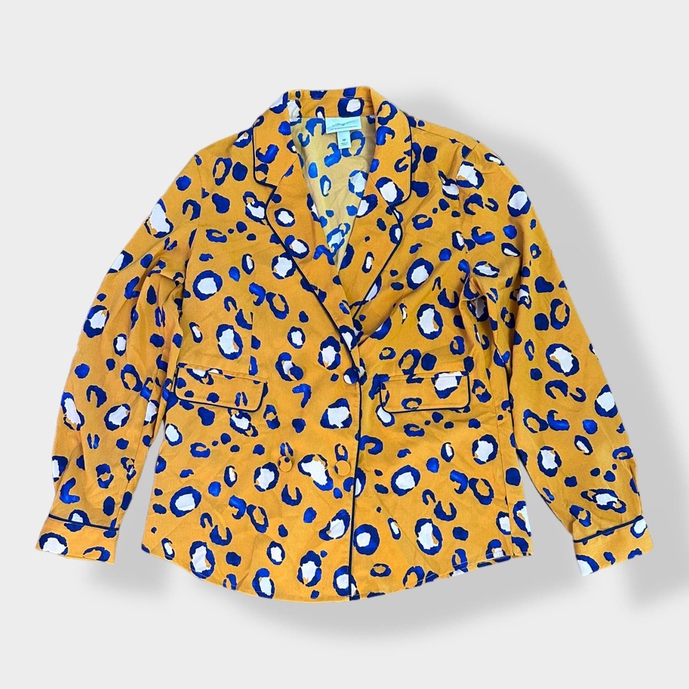 3.1 Phillip Lim for Target Yellow and Blue Leopard print Jacket Size M‎